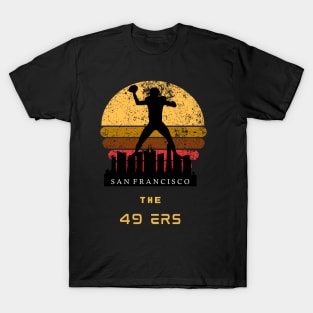 49 ers vintage rétro graphic design T-Shirt